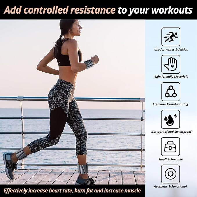 Wrist & Ankle Weights 2 (1lb (1lb or 2lb each 1kg or 2kg total).
