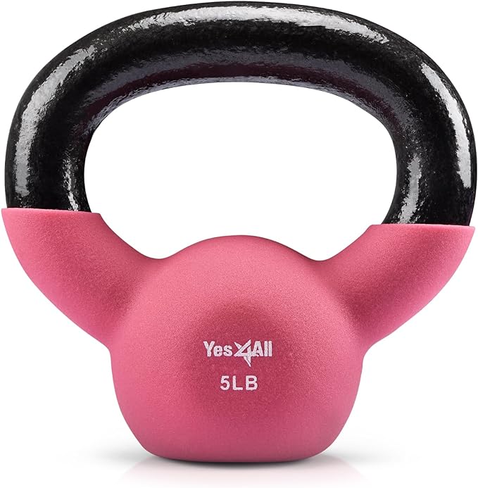 Yes4All Kettlebells 5lbs-65lbs & Kettlebell Sets Adjustable Weights, Kettlebell for Weight Training, Home Workout Equipment with Secure Grip for High Rep, Exercise Equipment