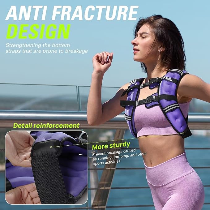 Weighted Vest for Women Men BeatBoost 5 10 15 20 25 30 lb Weight Vest with Ironsand for Walking Strength Training Running Workout