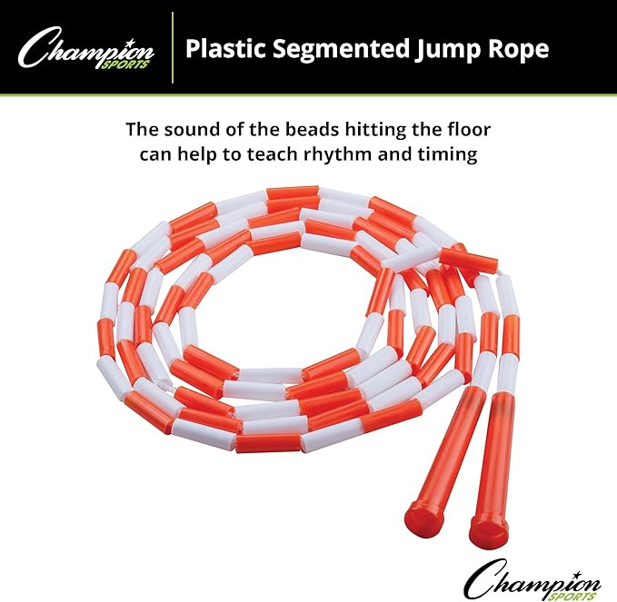Champion Sports Classic Plastic Segmented Beaded Jump Ropes