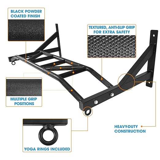 Yes4All Heavy Duty Wall Mounted Pull Up Bar