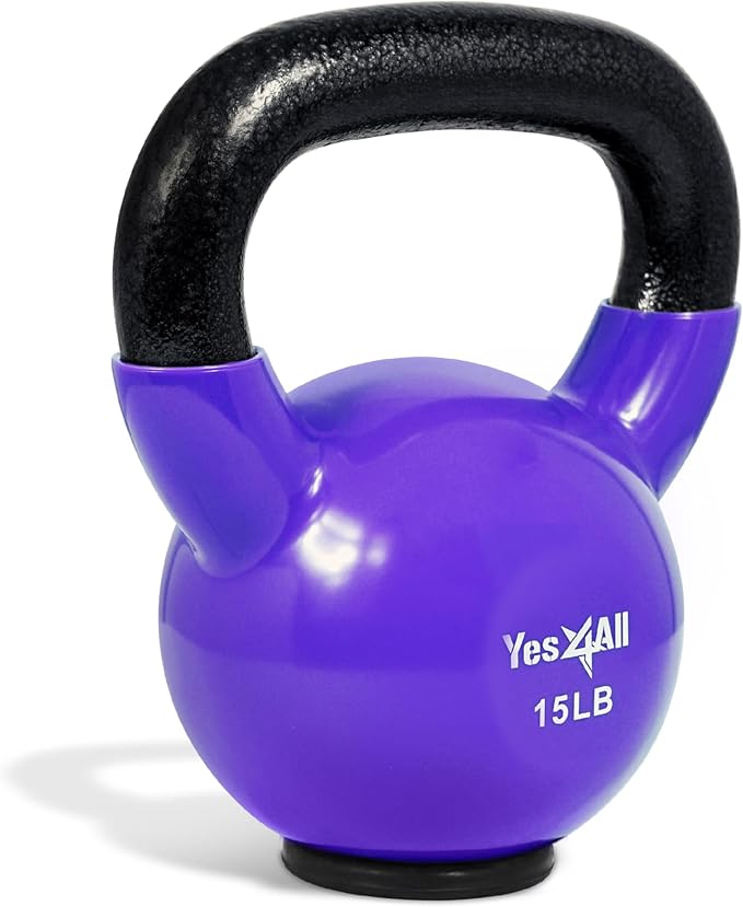 Yes4All Kettlebells Rubber Base (10-65 lbs)