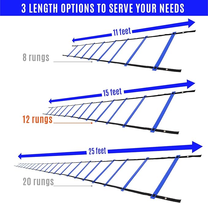Yes4All 8, 12, 20 Rungs Agility Ladder -