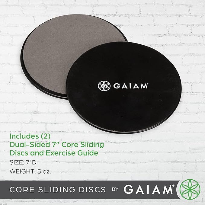 Gaiam Core Sliding Discs - Dual Sided Workout