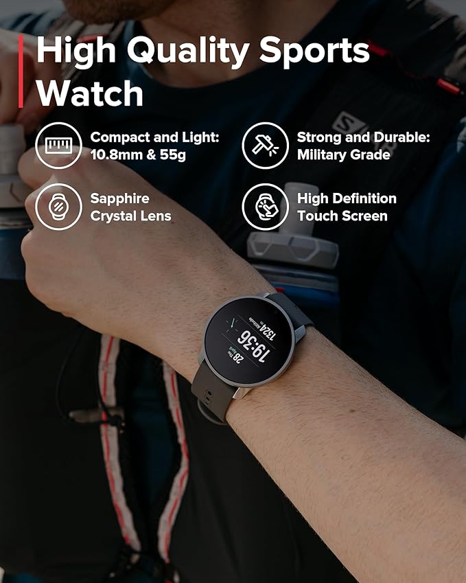 SUUNTO 9 Peak Pro GPS Sports Watch, Up to 30 Days Long Battery Life, 95+ Multisport Watch w/Training Workout Analysis,Advanced Health & Recovery Support, Wrist Heart-Rate Measurement, Black