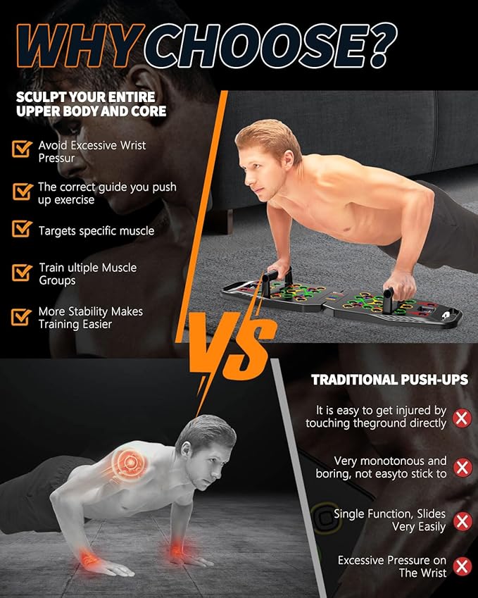 Foldable Push UP Board 15 in 1 Push