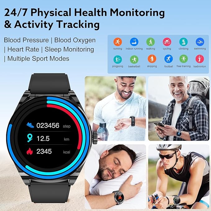 Smart Watch with Earbuds,2 in 1 Watch with Earbuds for Android iOS Can Receive Calls Messages Sleep Tracker Calorie Counter for Men Women