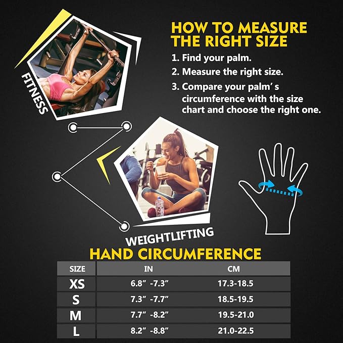 ihuan Ventilated Weight Lifting Gym Workout Gloves