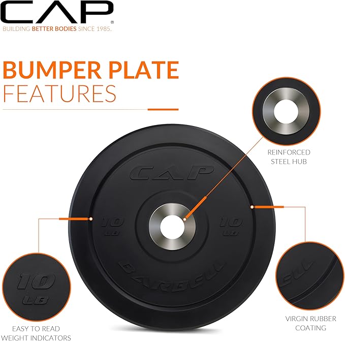 CAP Barbell Rubber Olympic Bumper Plate