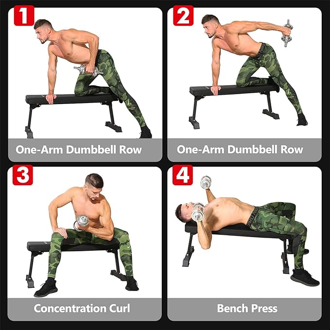 BangTong&Li Flat Weight Bench Utility Workout Exercise Training