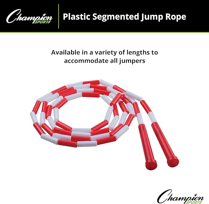 Champion Sports Classic Plastic Segmented Beaded Jump Ropes