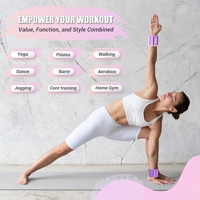 Wrist Weights for Women Set of 2 1 lbs