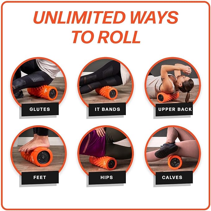 URBNFit Vibrating Foam Roller - Electric Muscle & 5 Speeds