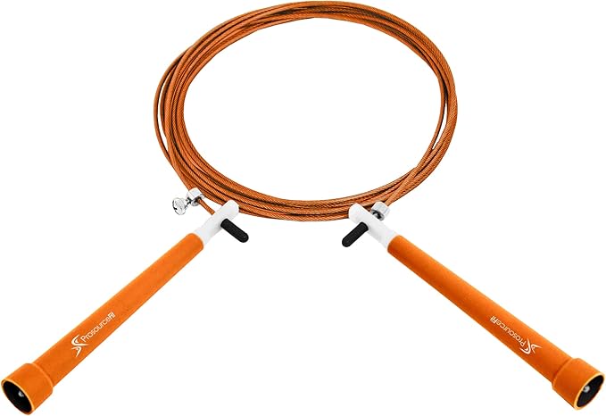 ProsourceFit Speed Jump Rope 10’ Adjustable Length, Super Fast Turning for Cardio, Boxing