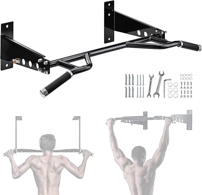 Multifunctional Wall Mounted Pull Up Bar - 48’’ 500 lbs