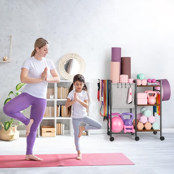 Yoga Mat Storage Rack Home Gym Equipment Storage