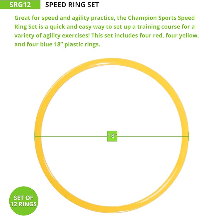 Champion Sports Speed Ring Set Multi-color