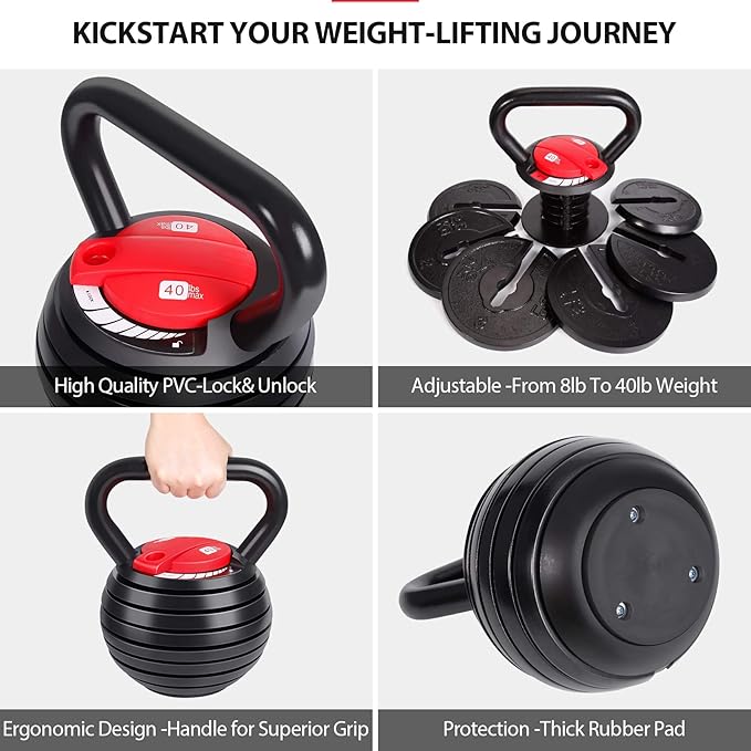 TopMade Adjustable Kettlebell - 5 8, 9,12lb 9,12lb Kettlebell