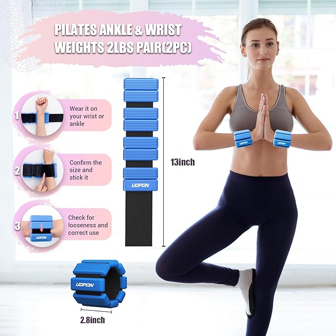 Wrist Weights for Women Set of 2 1 lbs