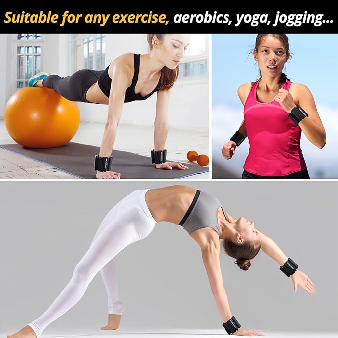 Wrist & Ankle Weights 2 (1lb (1lb or 2lb each 1kg or 2kg total).