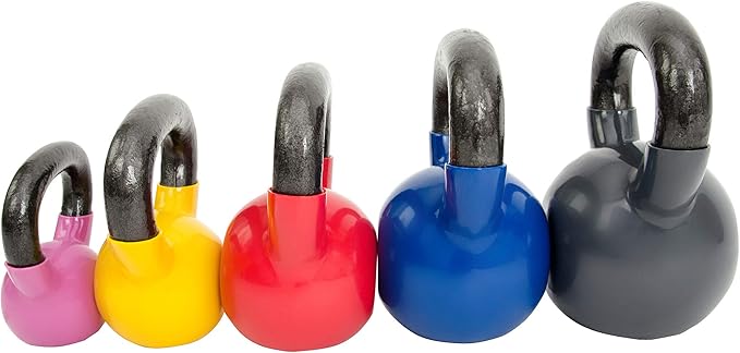 Sunny Health & Fitness Vinyl Coated Kettlebell