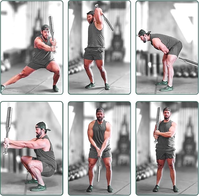 KDLK Adjustable Clubbell 6 option (6.5/9/11/13/15/17.5LBs)Cross Training