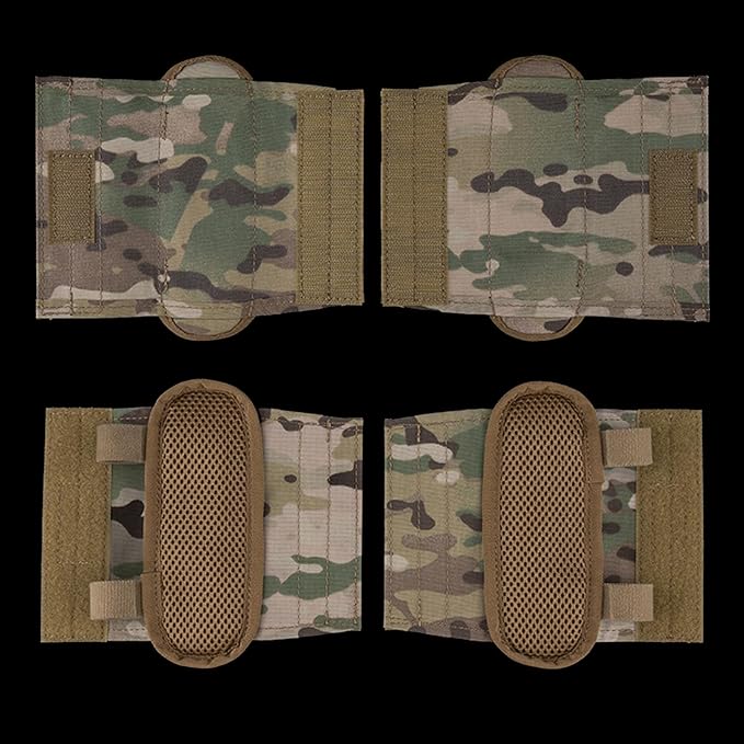 Plate Carrier Shoulder Pads, 2 Pack Tactical Vest Shoulder Pads Strap Cushion Vest Accessories Shoulder Pads Soft Mesh Pads for FCPC JPC Vests Sling Bags