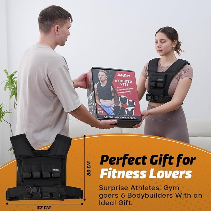 Adjustable Weighted Vest for Men β 20 LBS | 35 LBS Compact Fitness Vest with Durable Oxford Cloth, Ideal for Running, Cardio, CrossFit, Gym, Core Balance, Posture Support, and Strength Training