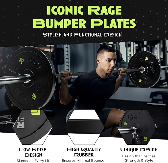 Bumper Plates (10 15, 25, 25, 35, 35, 45lbs) 45lbs)