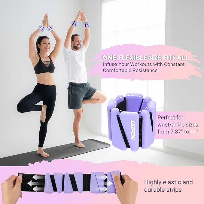 Wrist Ankle Weights for Women Set of 2 2 lbs/4 lbs/4 lbs