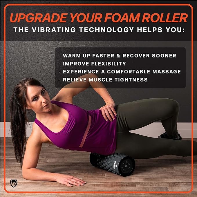 URBNFit Vibrating Foam Roller - Electric Muscle & 5 Speeds