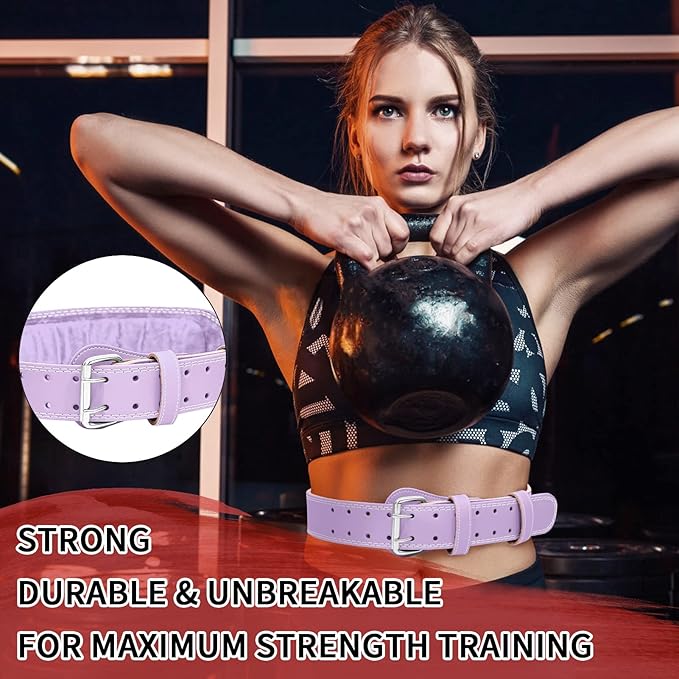 Leather Weight Lifting Belt for Men and Women