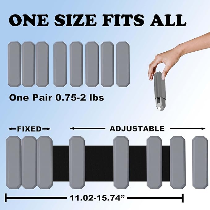 Pilates Wrist And Ankle Weights For Women At Home 1 lb 2 For