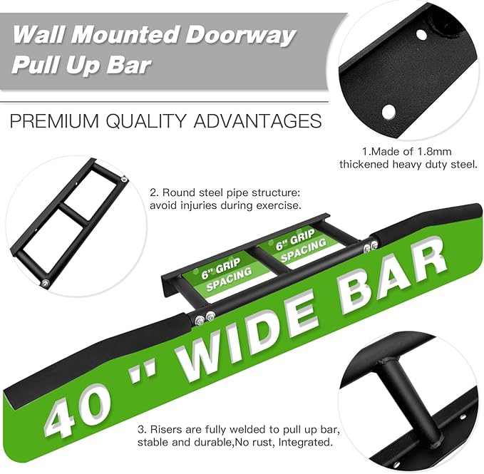 ATENTO Pull Up Bar 40'' Wide,