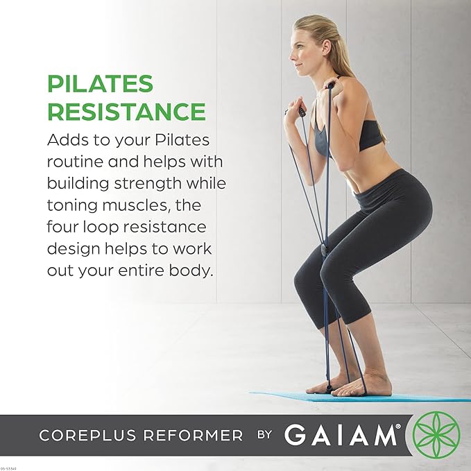 Gaiam Pilates Coreplus Reformer Resistance Band Kit -