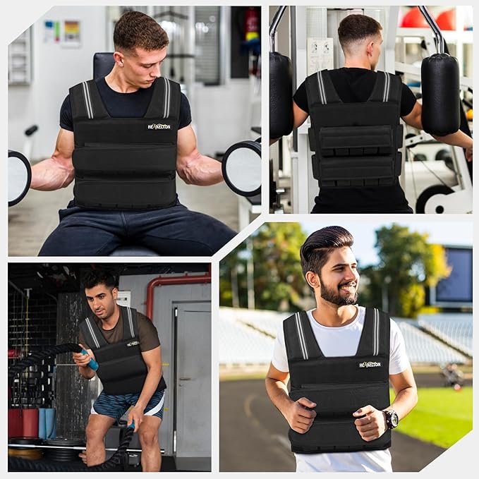 Adjustable Weighted Vest for Men Women with Removable Iron Weights, 24lbs/40lbs Body Weight Vests Adjustable for Running, Training Workout, Jogging, Walking
