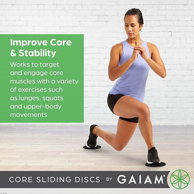 Gaiam Core Sliding Discs - Dual Sided Workout
