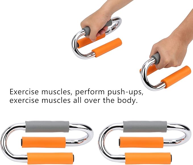 Push Up Bar Bracket, Stable and Strong S Shape Push Up Bar Bracket Suitable for Doing Push Ups At Home, Gym, Office, and Travel