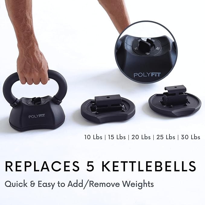 Adjustable Kettlebell - Kettlebell Weights Set for Home Gym