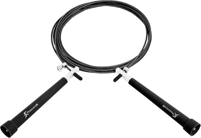 ProsourceFit Speed Jump Rope 10’ Adjustable Length, Super Fast Turning for Cardio, Boxing