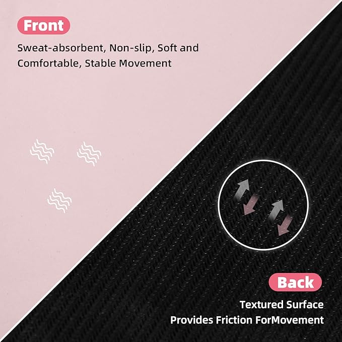 Pilates Reformer Mat 5 mm (24"), Pink