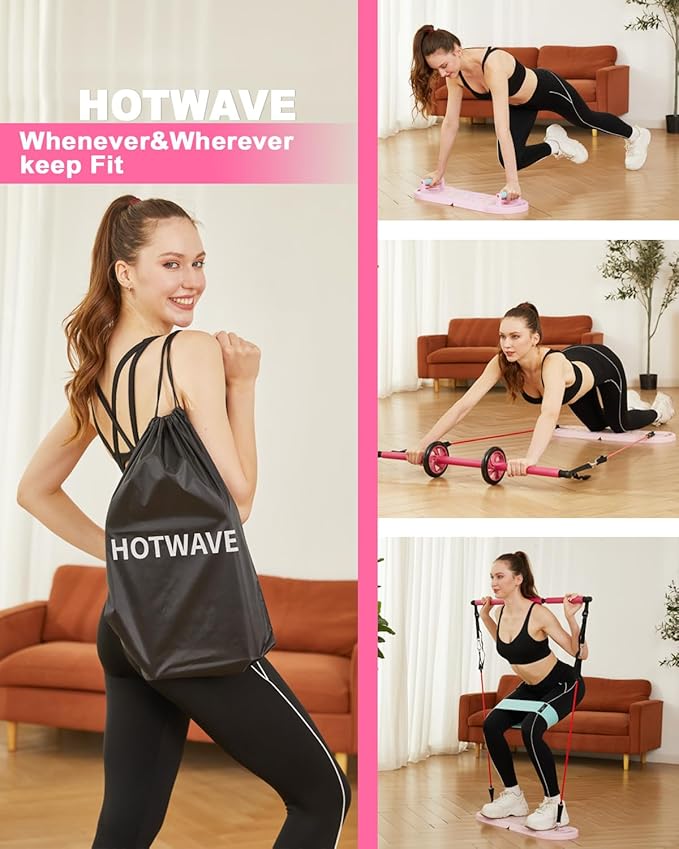 HOTWAVE Portable Exercise Equipment with 16 Gym Accessories.20 1 Push