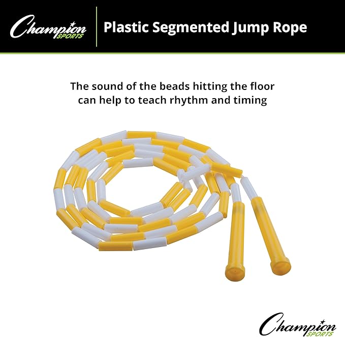 Champion Sports Classic Plastic Segmented Beaded Jump Ropes