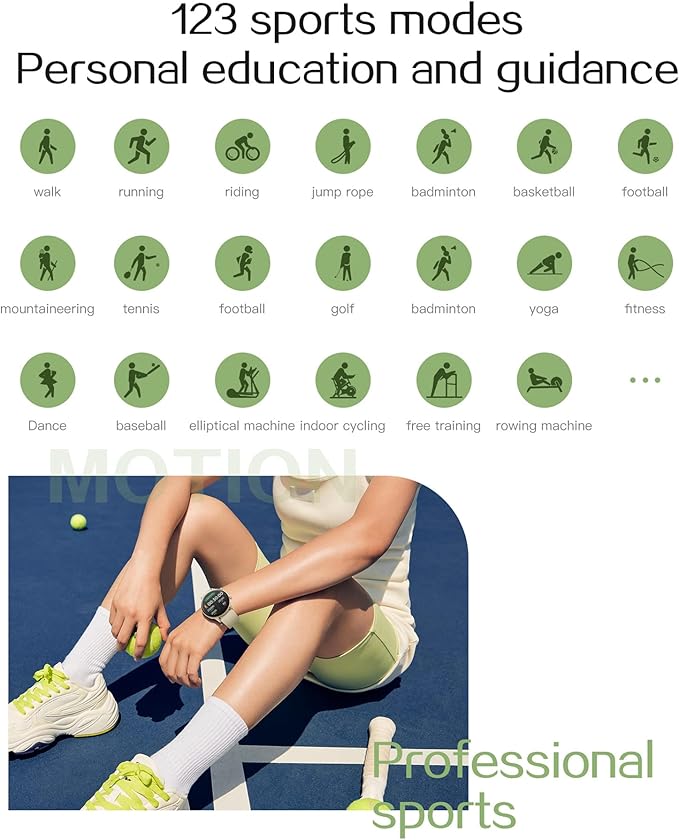 Smart Watch for Women Men Bluetooth Call (Make/Answer) Message Notification Sports Modes Heart Rate Blood Pressure Fitness Watch iOS Android Smartwatch Pedometer Step Counter Calorie Tracker