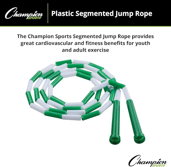 Champion Sports Classic Plastic Segmented Beaded Jump Ropes