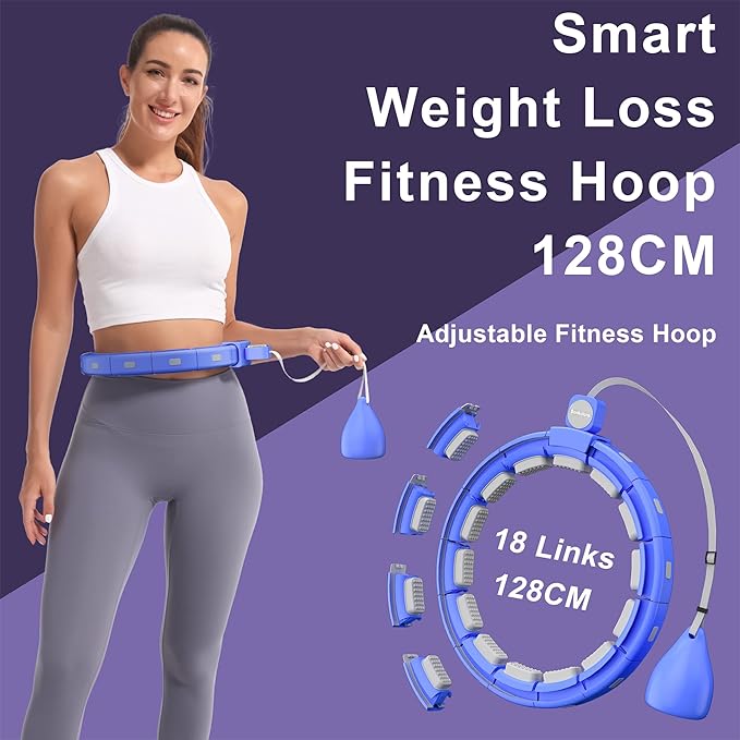 Weighted Workout Hoop for Adult Weight Loss - 50" Plus