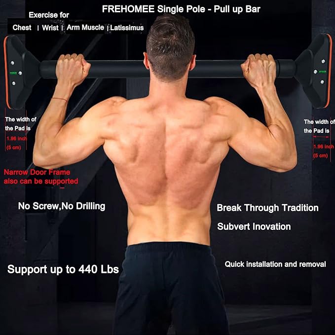 Pull Up Bar for Doorway Width,74-100cm or 95-122cm