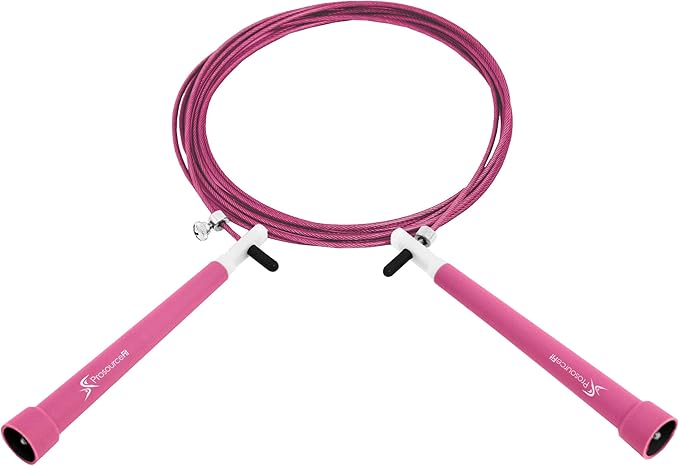 ProsourceFit Speed Jump Rope 10’ Adjustable Length, Super Fast Turning for Cardio, Boxing