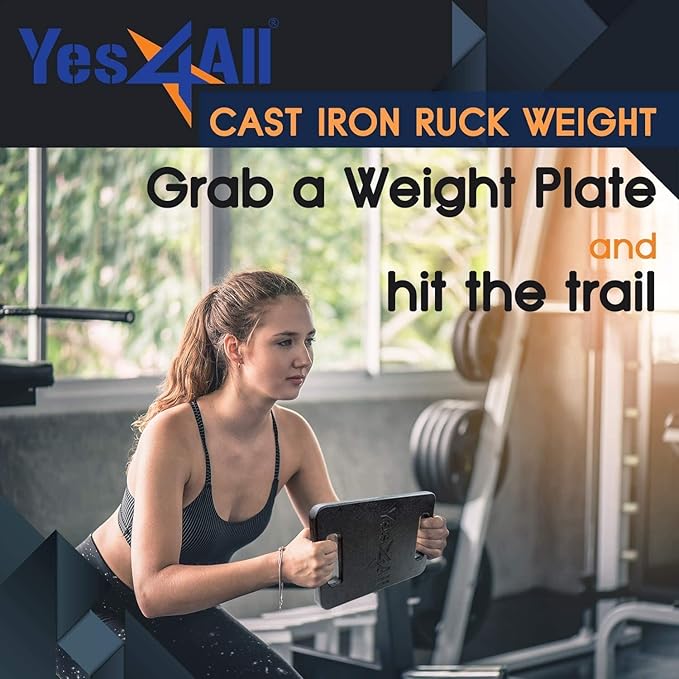 Yes4All Cast Iron Ruck Weight 10LB to 45LB