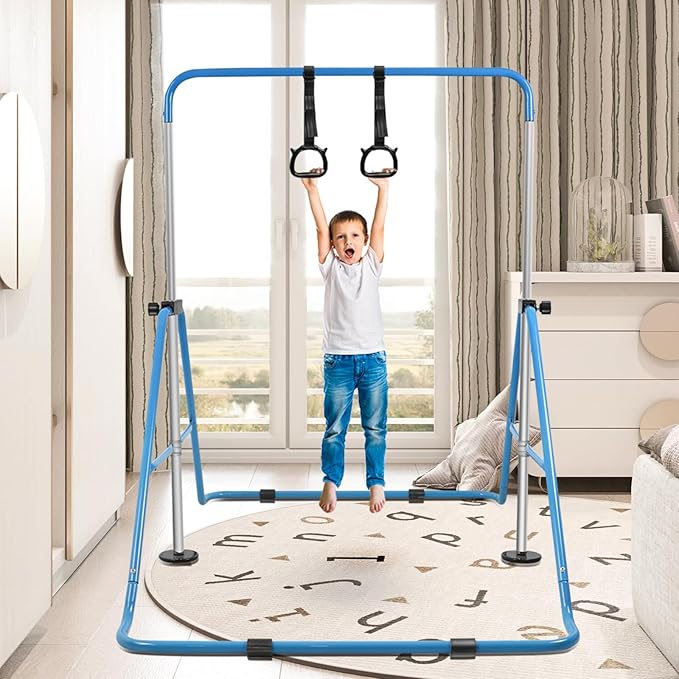 Gymnastics Bar for Home Expandable Adjustable Height Gymnastic